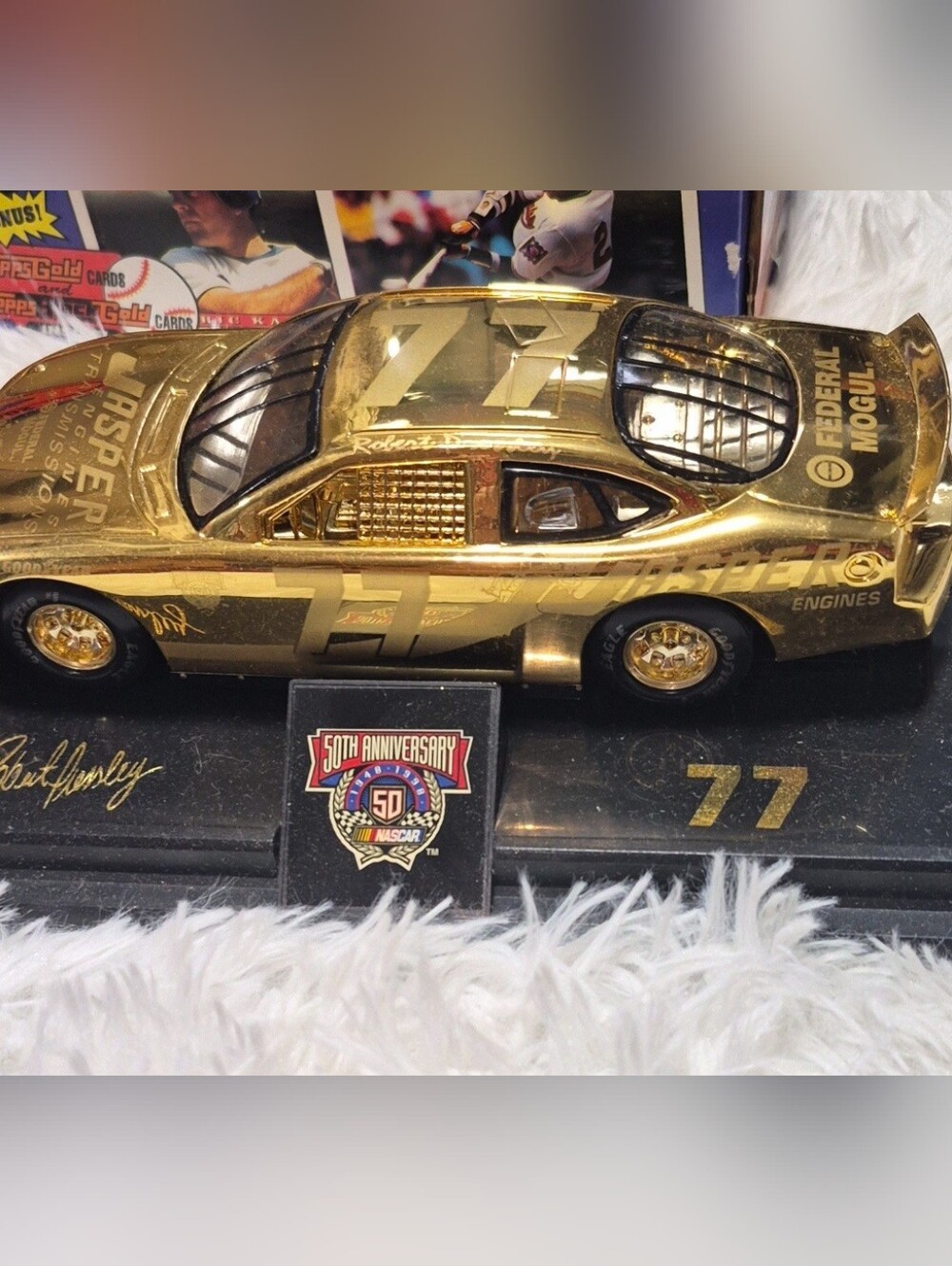 Gold 77 Collectible NASCAR Diecast Car - 50th Anniversary